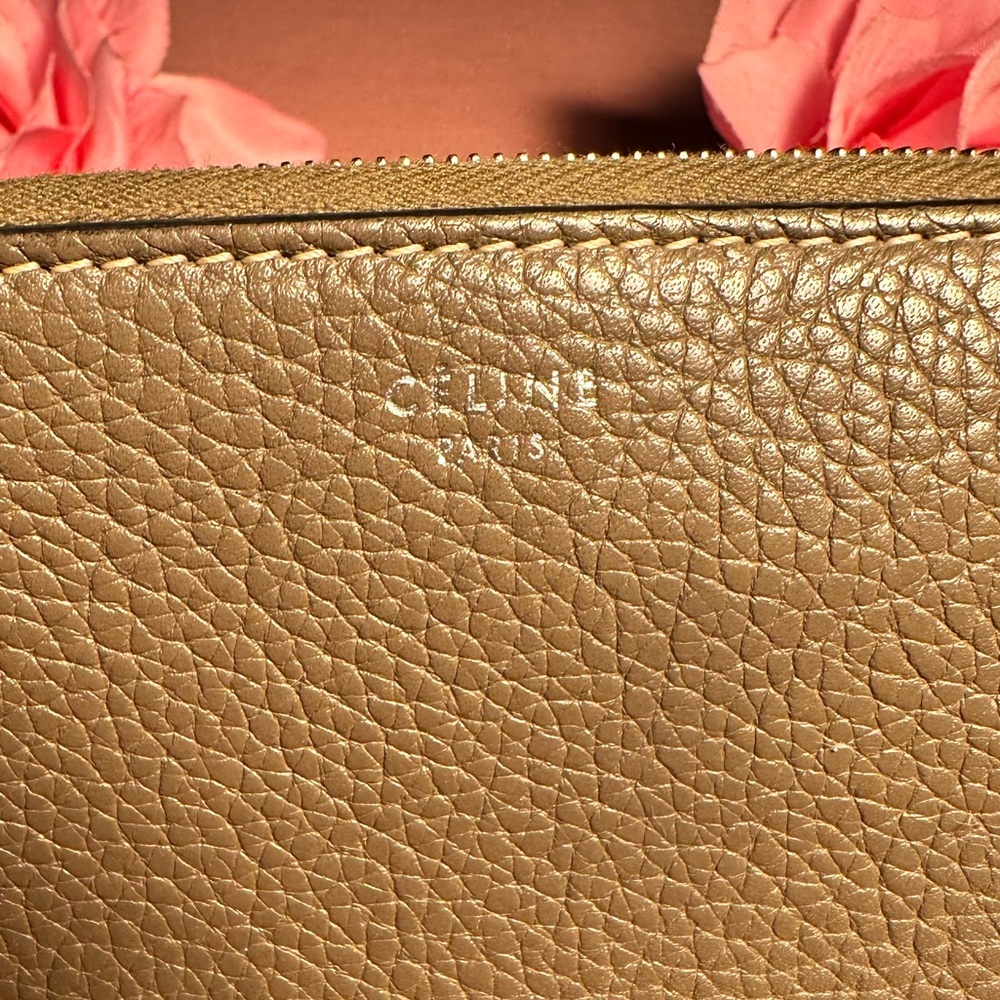 Celine Multi Function Leather Zip Around Long Wal… - image 6